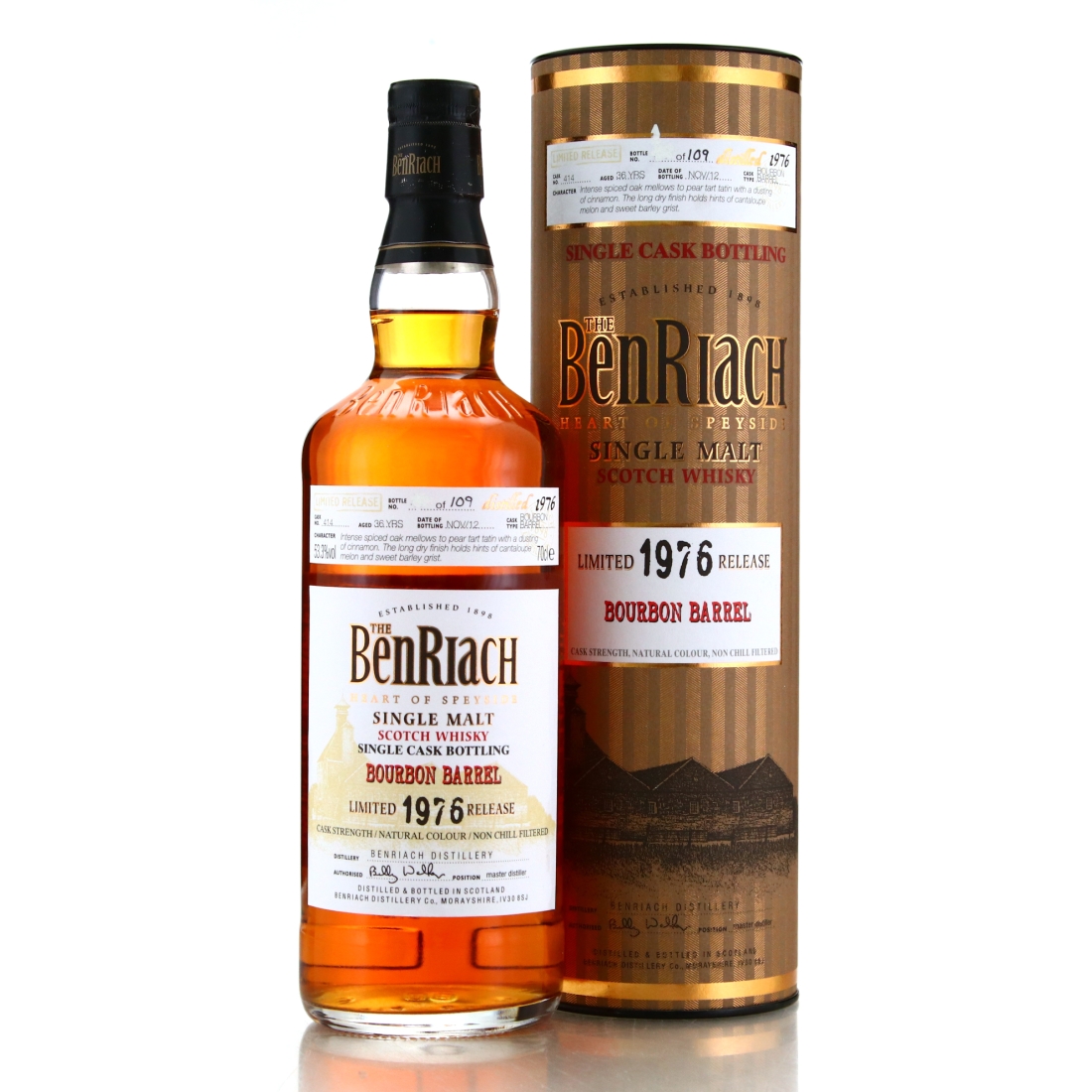 Benriach 1976 Single Bourbon Cask 36 Year Old #414