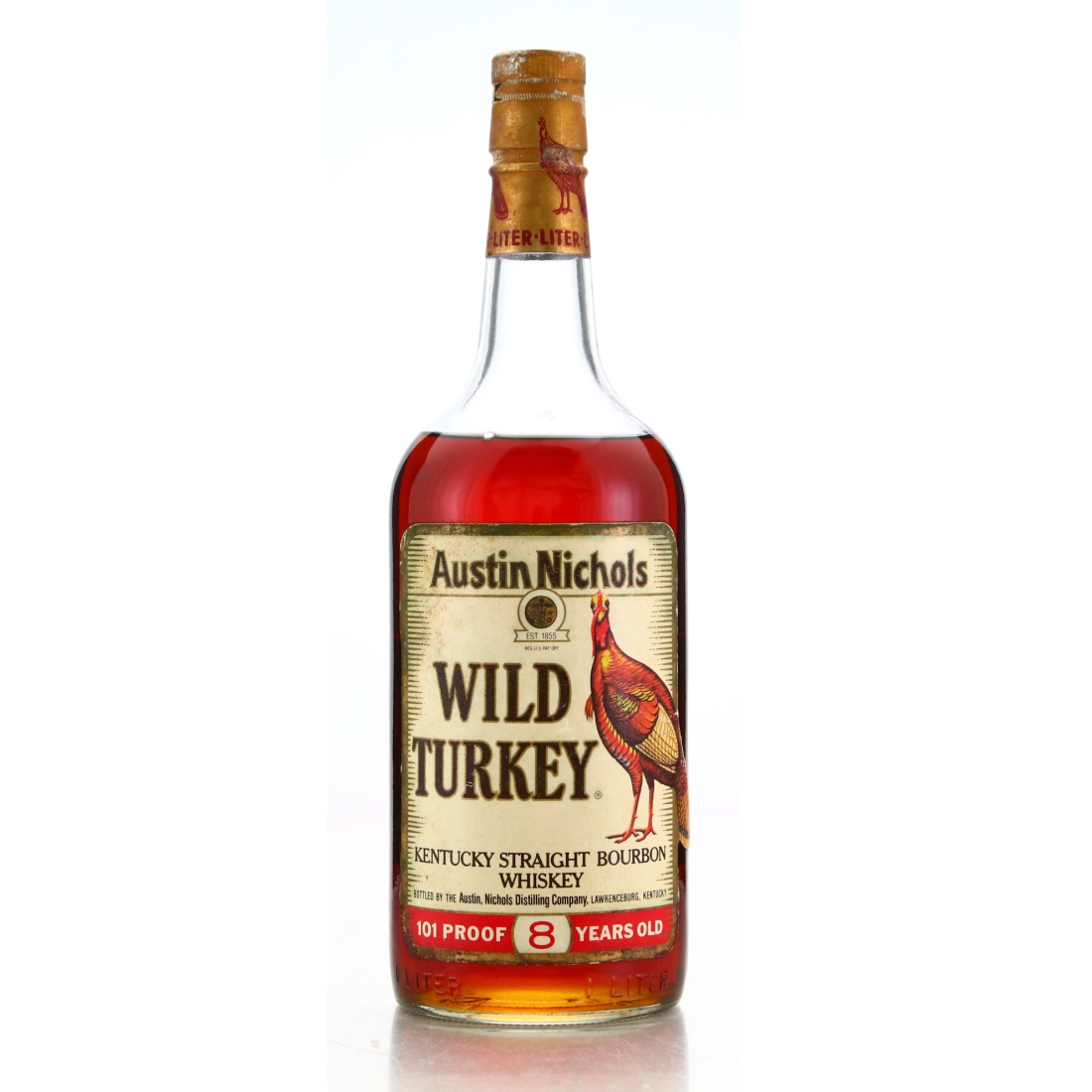 Wild Turkey 8 Year Old 101 Proof 1 Litre 1987