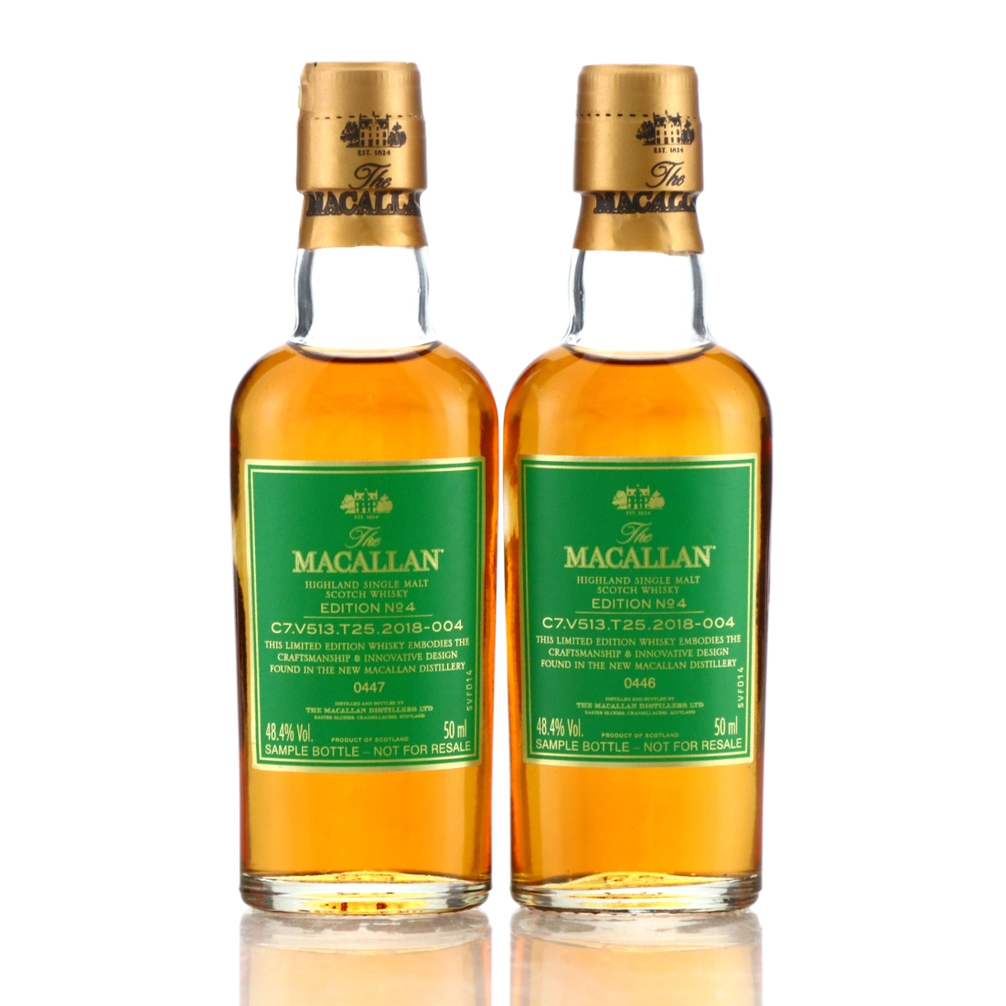 Macallan Edition No.4 Miniature x 2 / Trade Sample