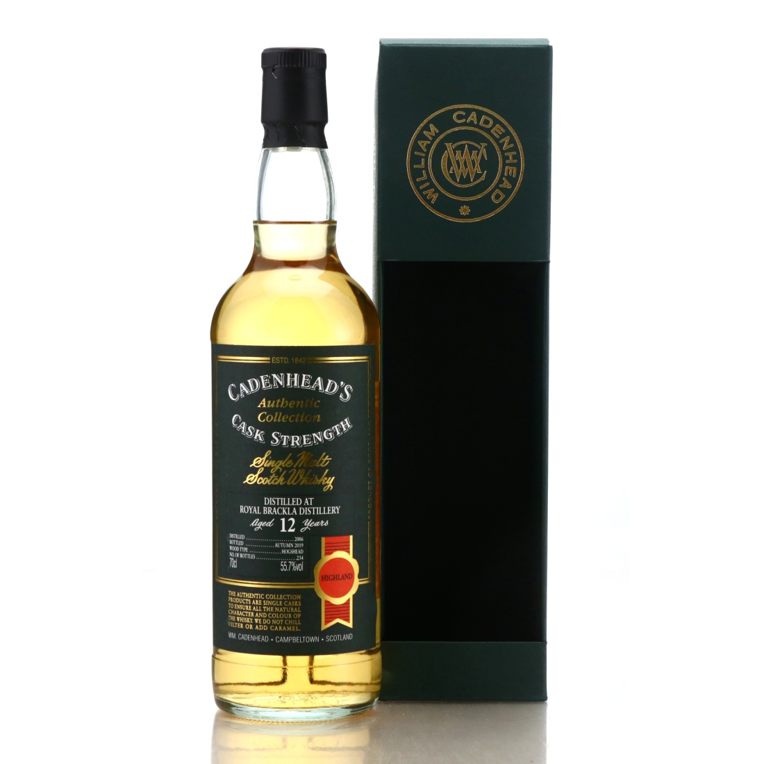 Royal Brackla 2006 Cadenhead's 12 Year Old