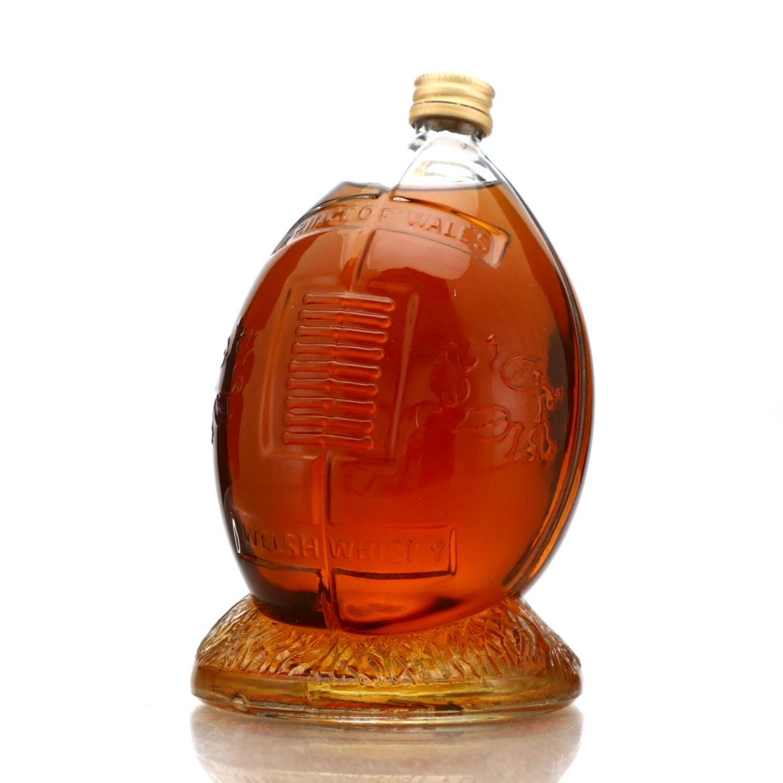 Prince of Wales 10 Year Old Single Vatted Malt Welsh Whisky 50cl / Rugby Ball Decanter