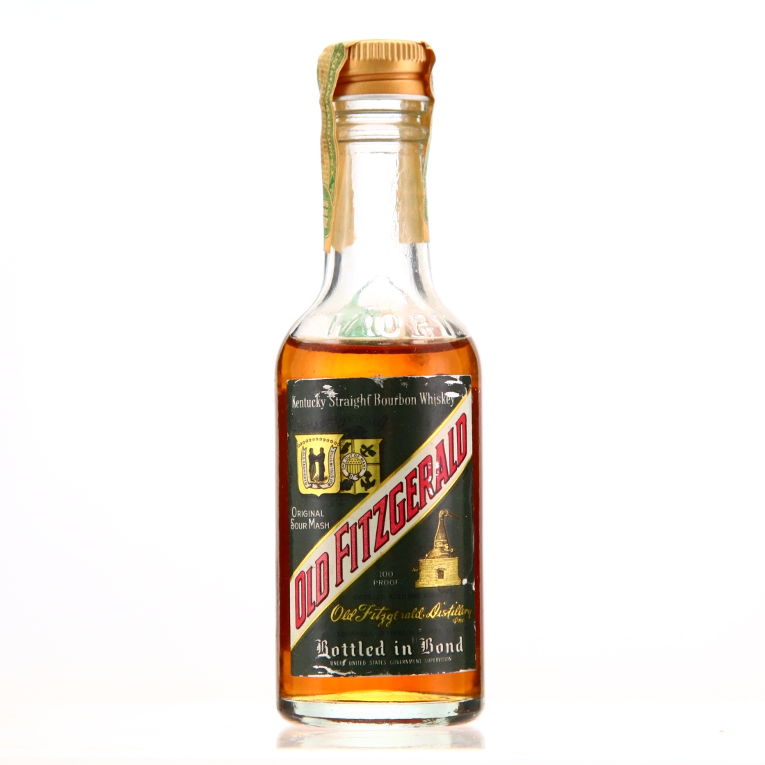 Old Fitzgerald 1968 Bottled in Bond 6 Year Old 100 Proof Miniature / Stitzel-Weller