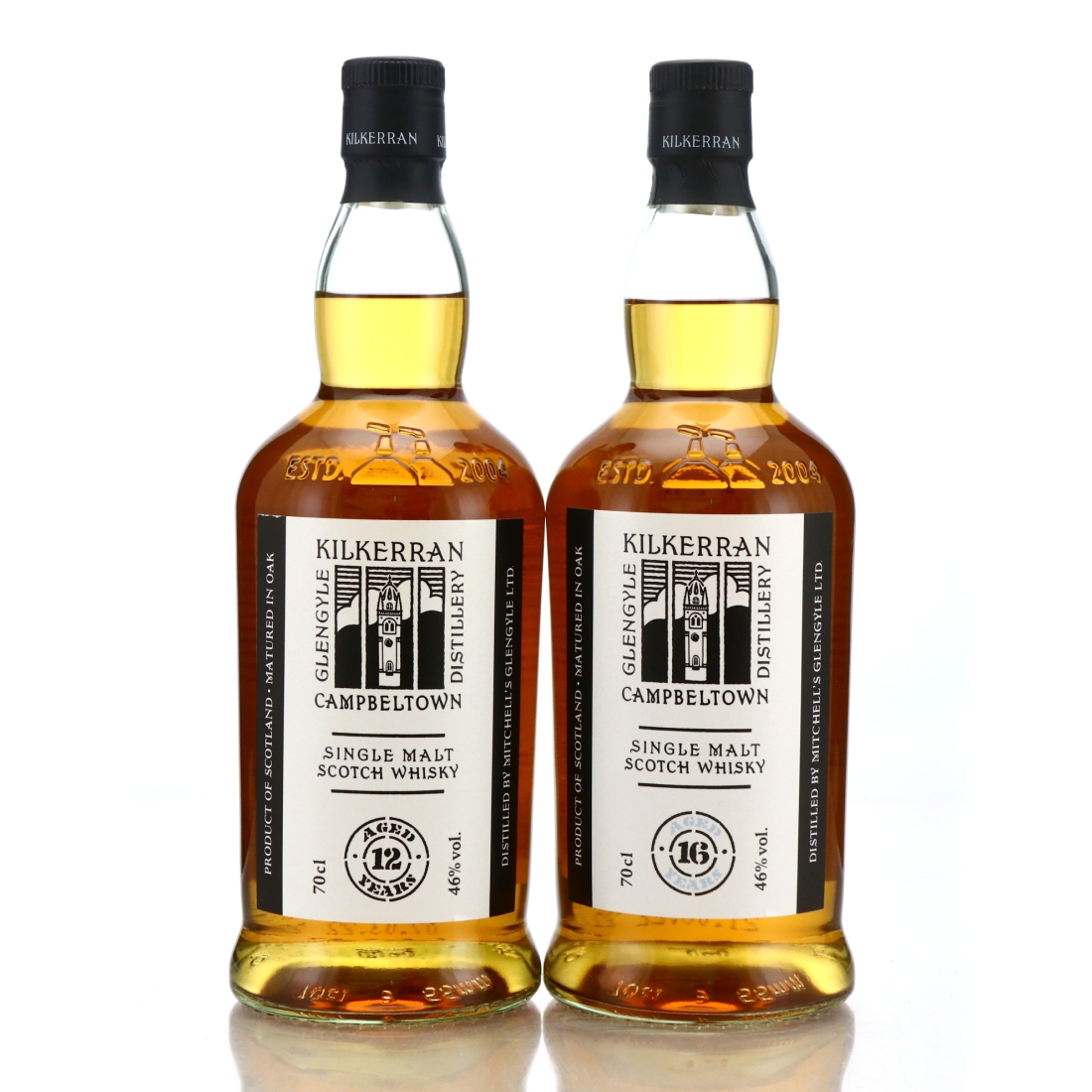 Kilkerran 12 and 16 Year Old 2022 Release 2 x 70cl