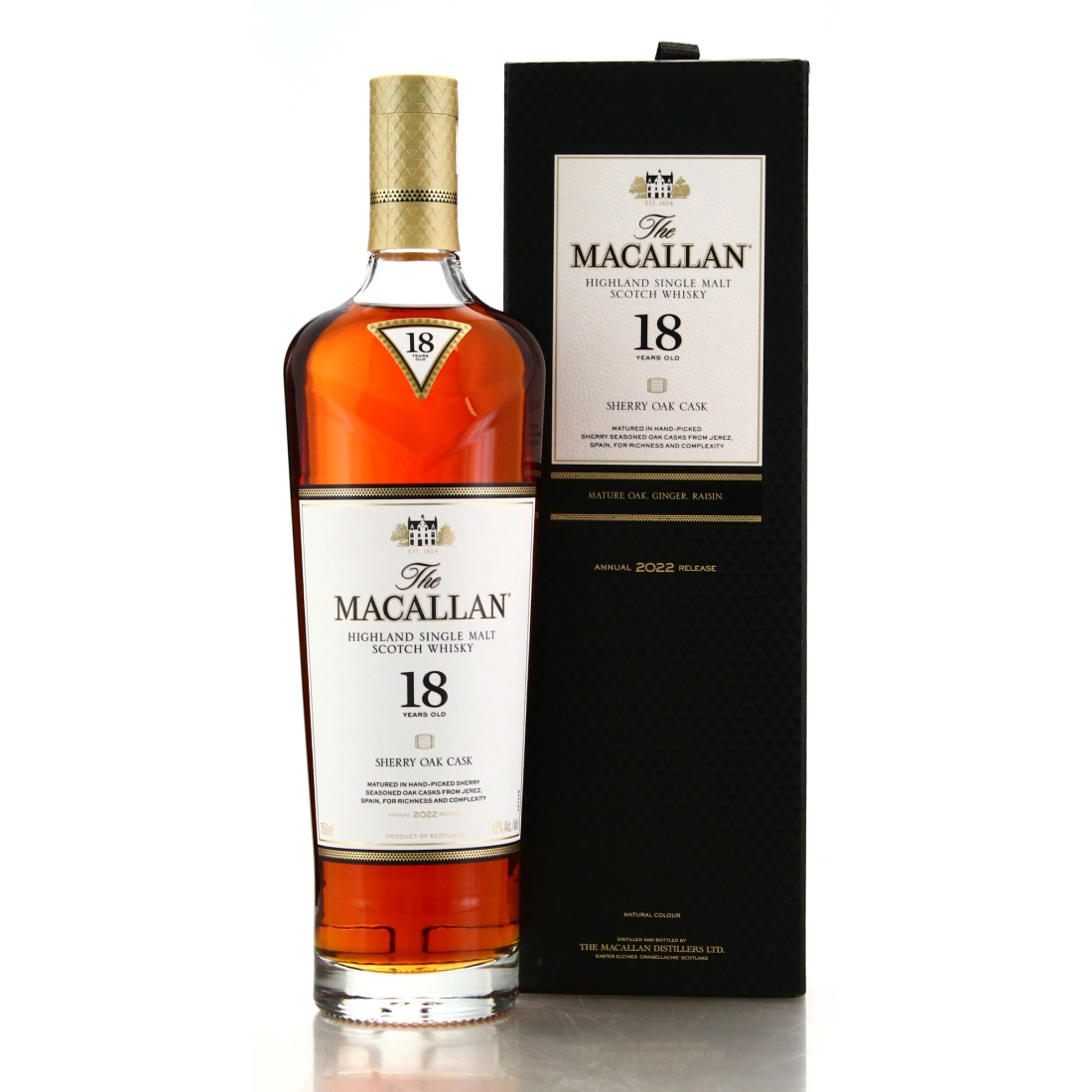 Macallan 18 Year Old Sherry Oak 2022 Release 75cl / US Import