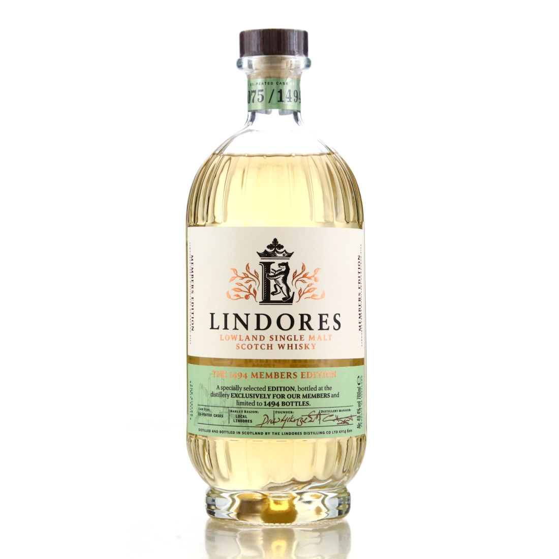 Lindores ex-Peated Casks / 1494 Members Edition
