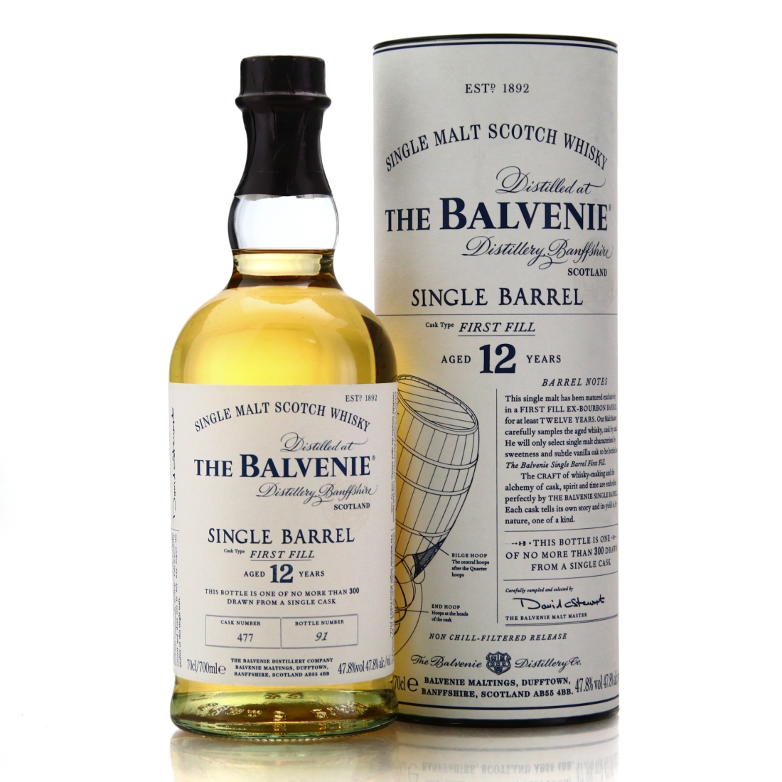 Balvenie 12 Year Old First Fill Single Barrel #477