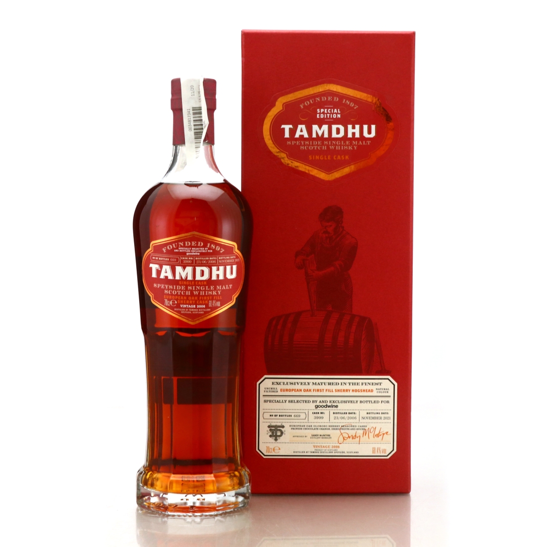 Tamdhu 2006 Single Sherry Cask #3999 / Goodwine