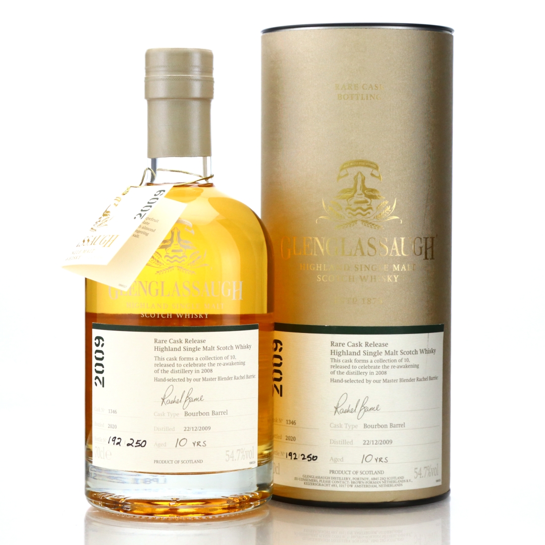 Glenglassaugh 2009 Single Bourbon Cask 10 Year Old #1346