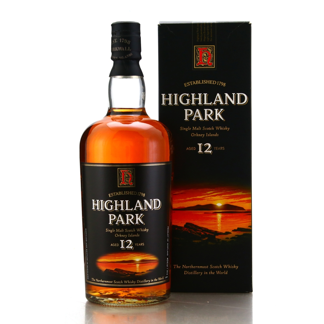 Highland Park 12 Year Old 1 Litre early 2000s