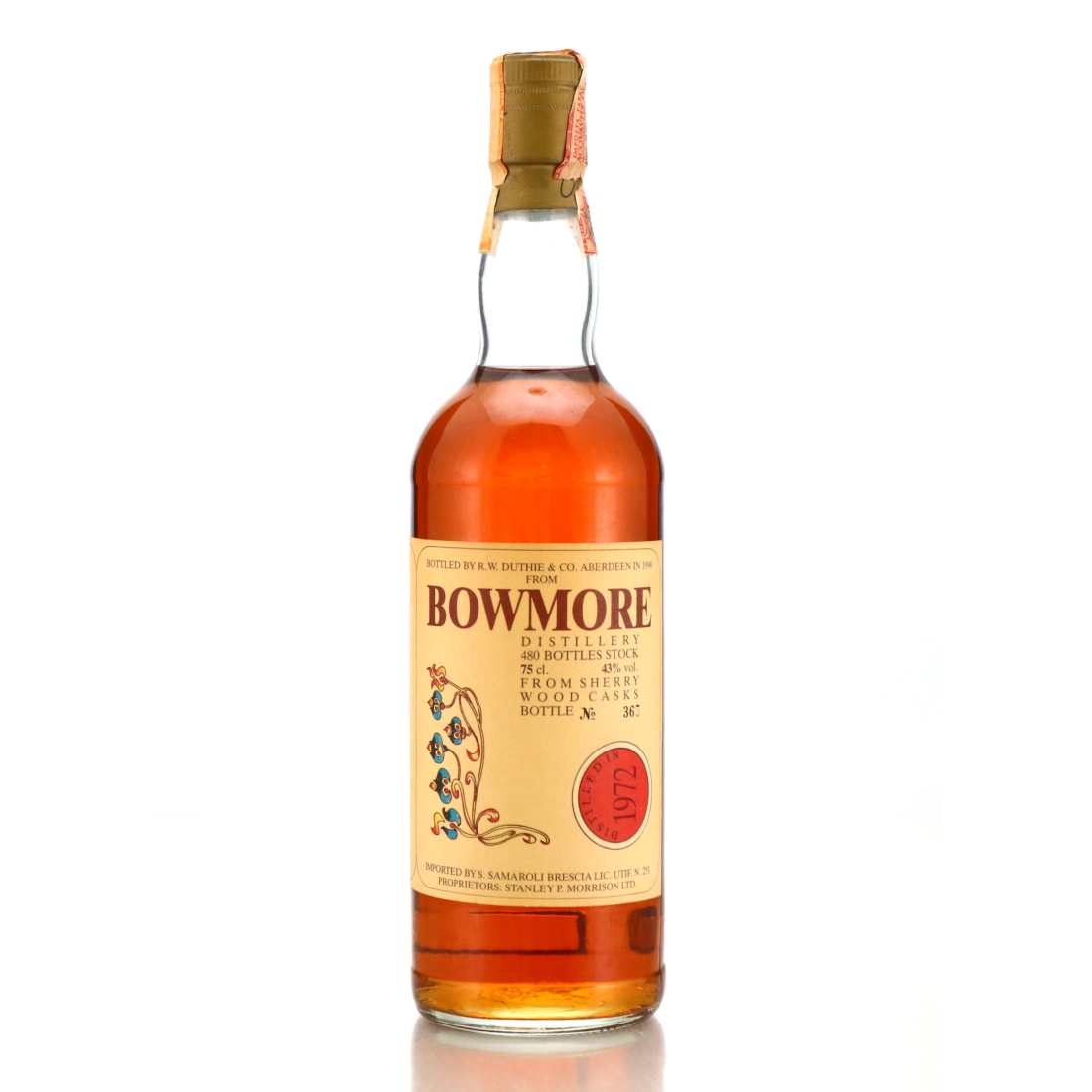 Bowmore 1972 Samaroli Sherry Wood / Flowers 1990