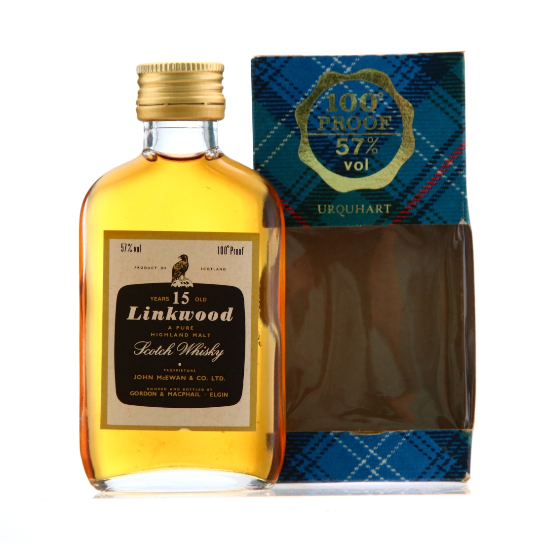 Linkwood 15 Year Old Gordon and MacPhail 100 Proof Miniature