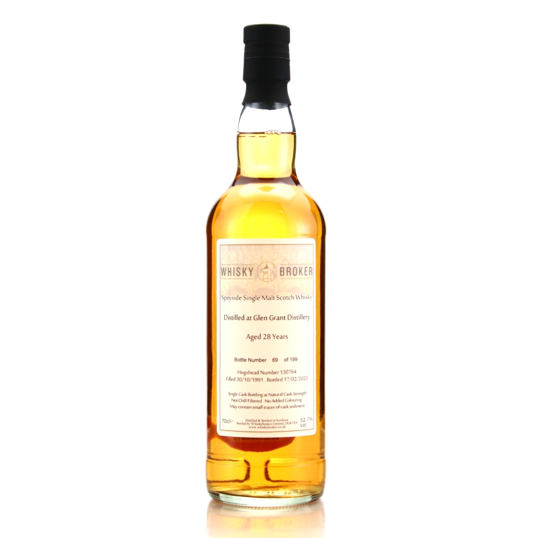 Glen Grant 1991 Whisky Broker 28 Year Old
