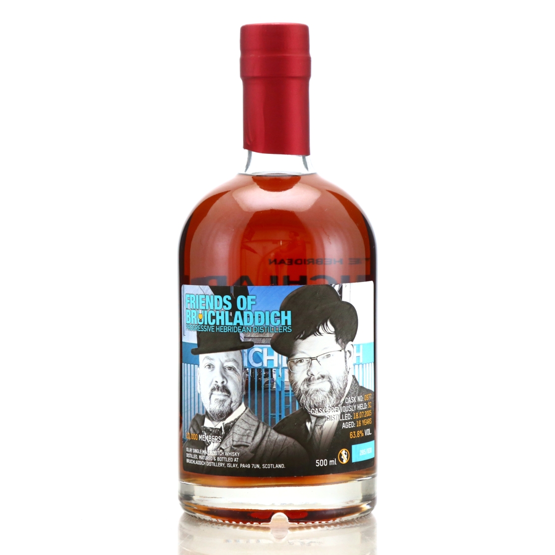 Bruichladdich 2005 Friends of Bruichladdich Valinch 16 Year Old #977 / Signed