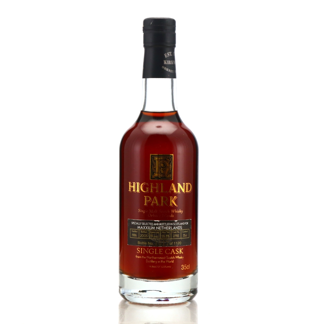 Highland Park 1986 Single Cask 19 Year Old #2793 35cl / Maxxium Netherlands