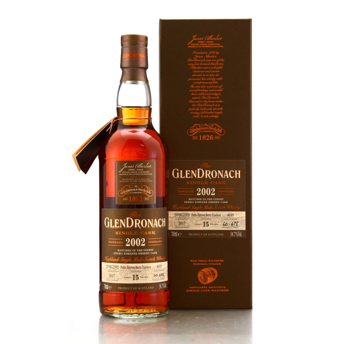 Glendronach 2002 Single PX Cask 15 Year Old #4648 / Batch 16