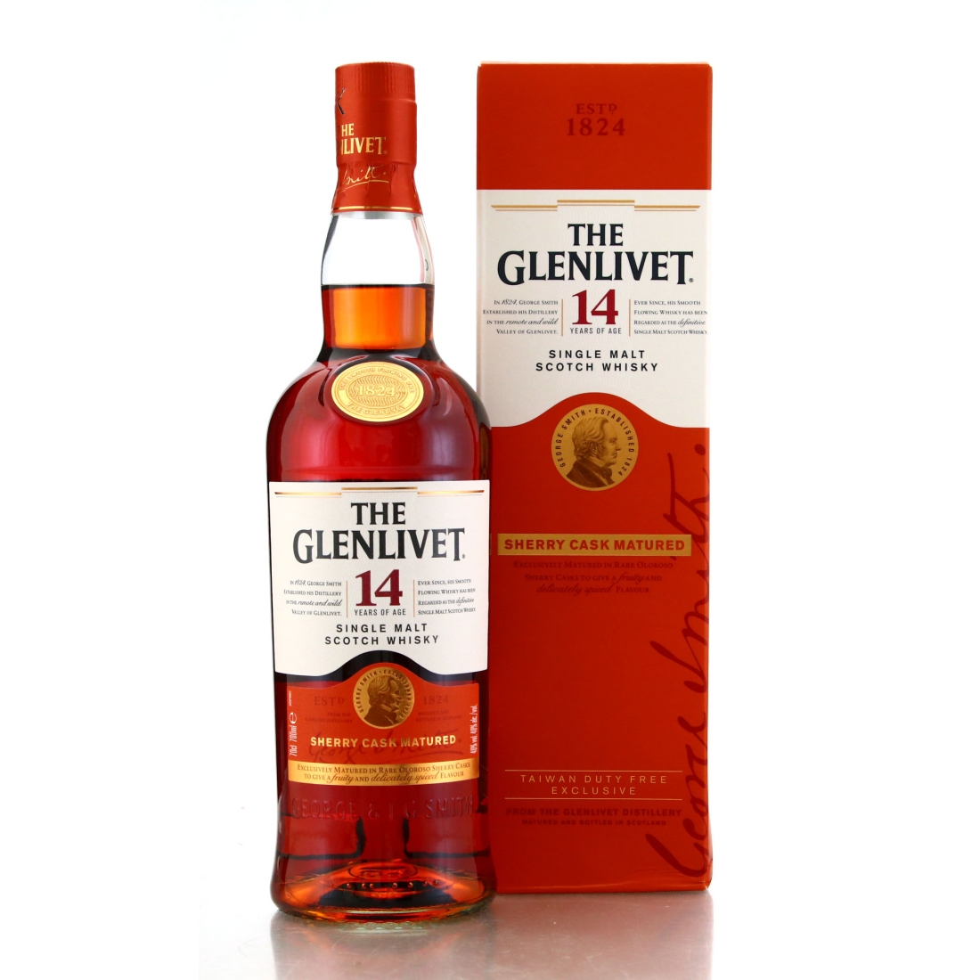 Glenlivet 14 Year Old Sherry Cask Matured / Taiwan