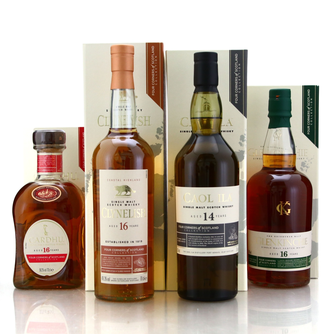 Four Corners of Scotland Collection 4 x 70cl