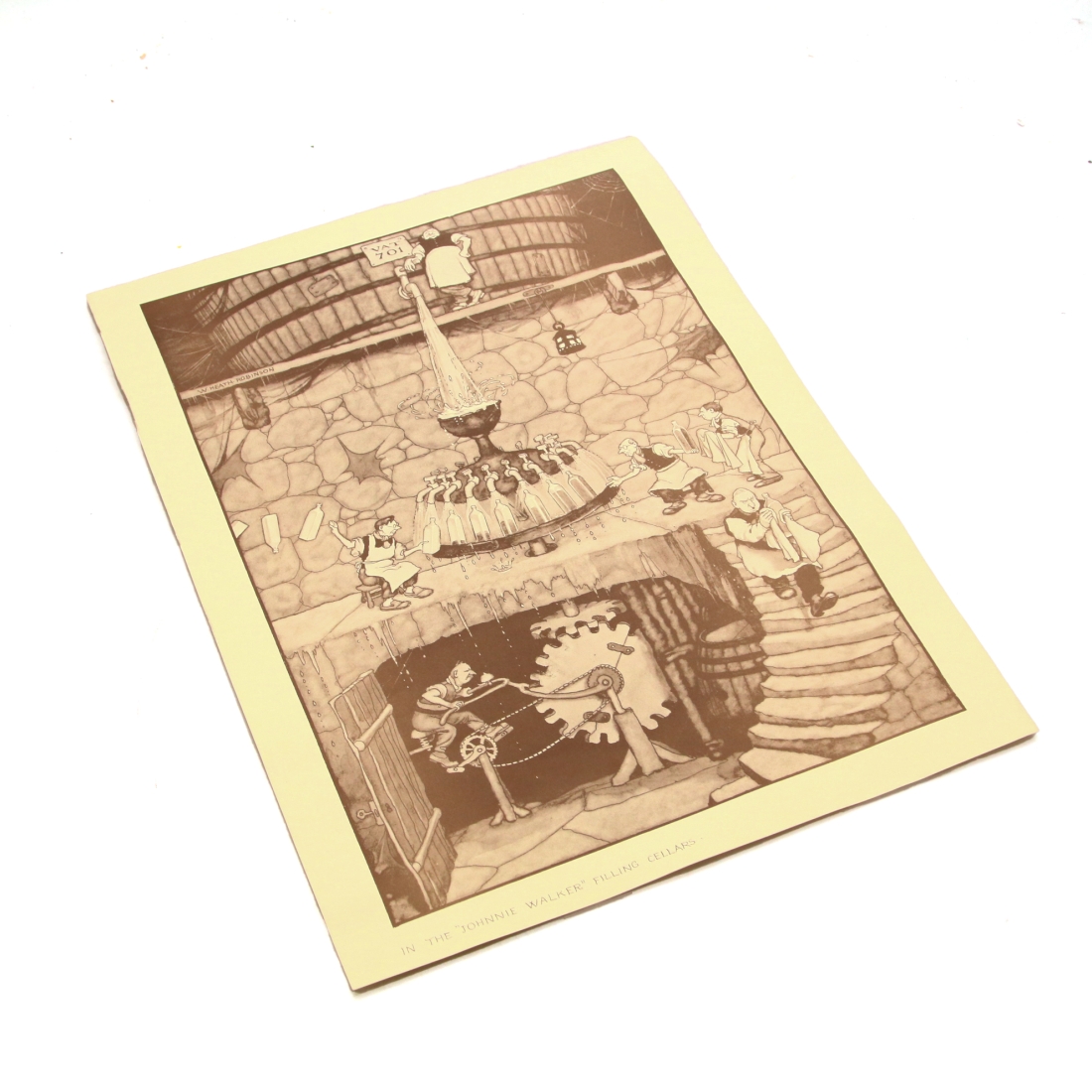 Johnnie Walker Heath Robinson Filling Cellars Print