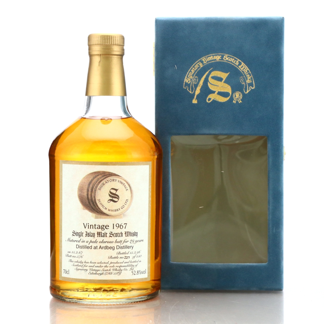 Ardbeg 1967 Signatory Vintage 29 Year Old / Pale Oloroso Butt #576