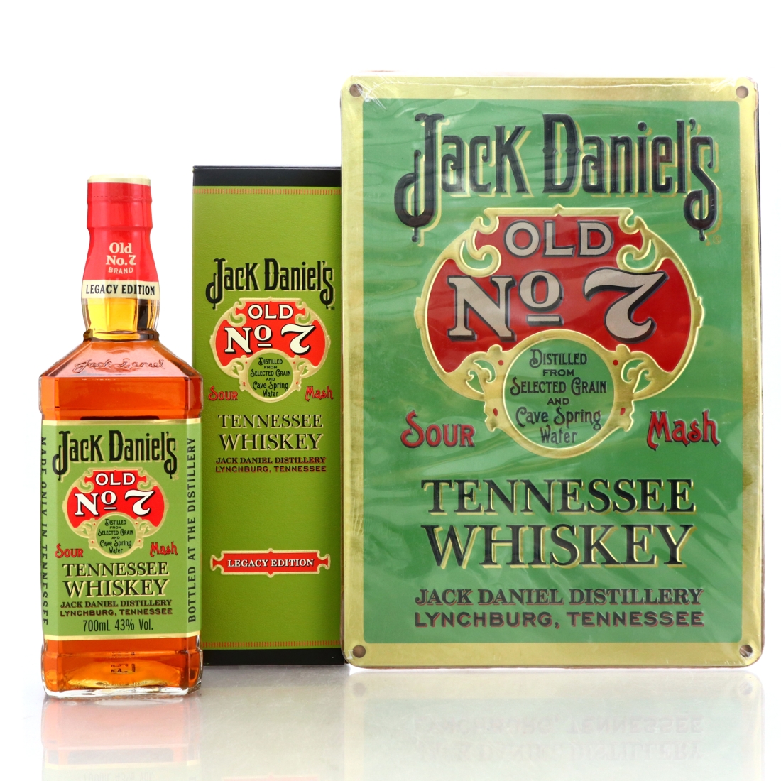 Jack Daniel's Old No.7 Legacy Edition with Metal Sign