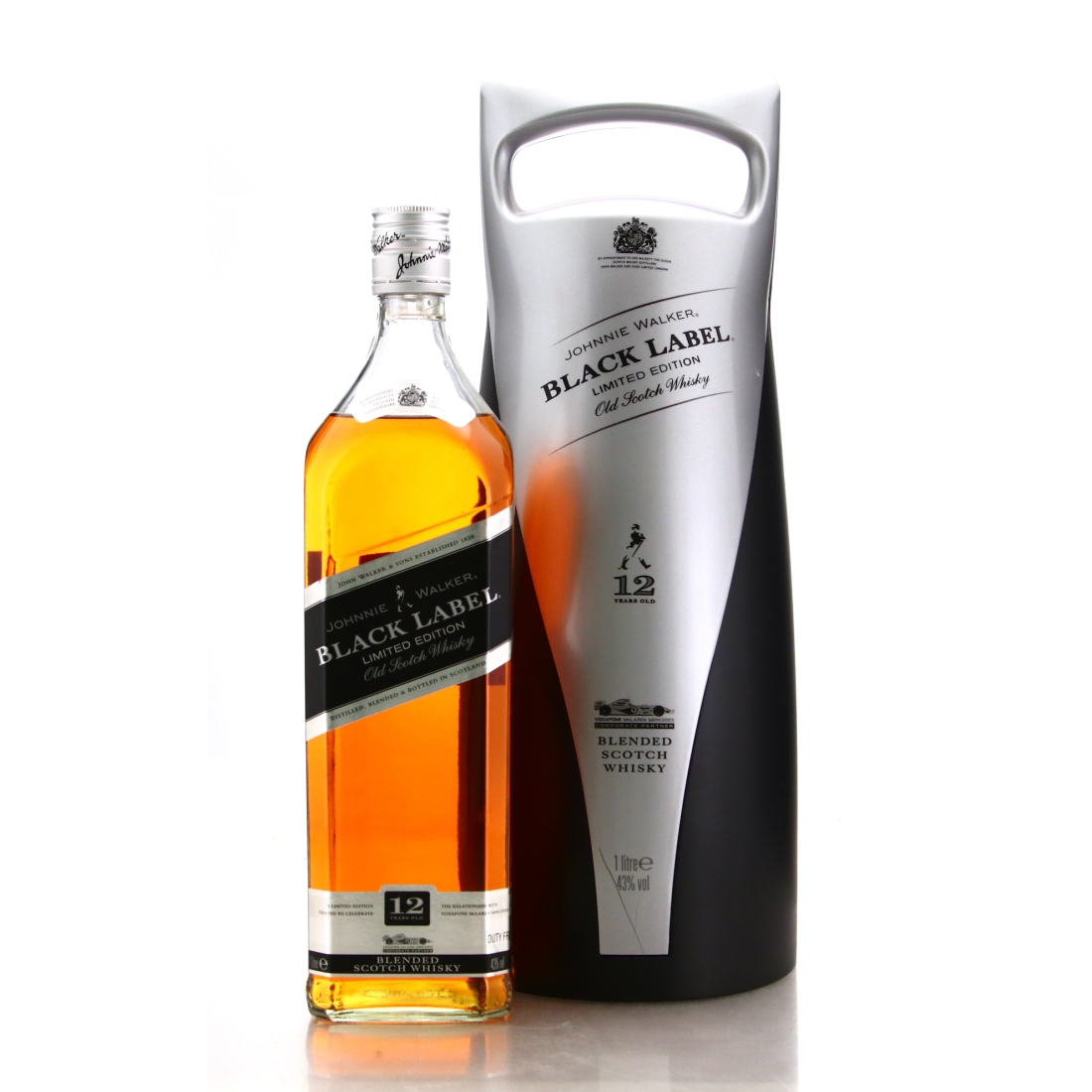 Johnnie Walker Black Label 12 Year Old McLaren Mecedes 1 Litre