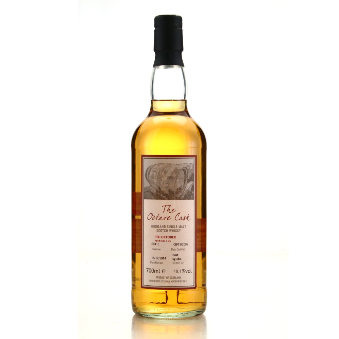 Red Oktober 2009 Port Sgioba 5 Year Old / Glenglassaugh