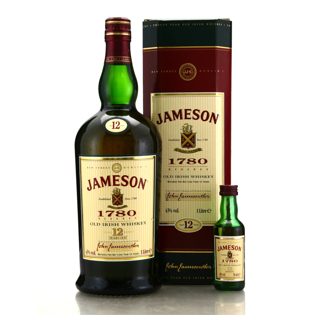 Jameson '1780' Reserve 12 Year Old 1 Litre / includes Miniature