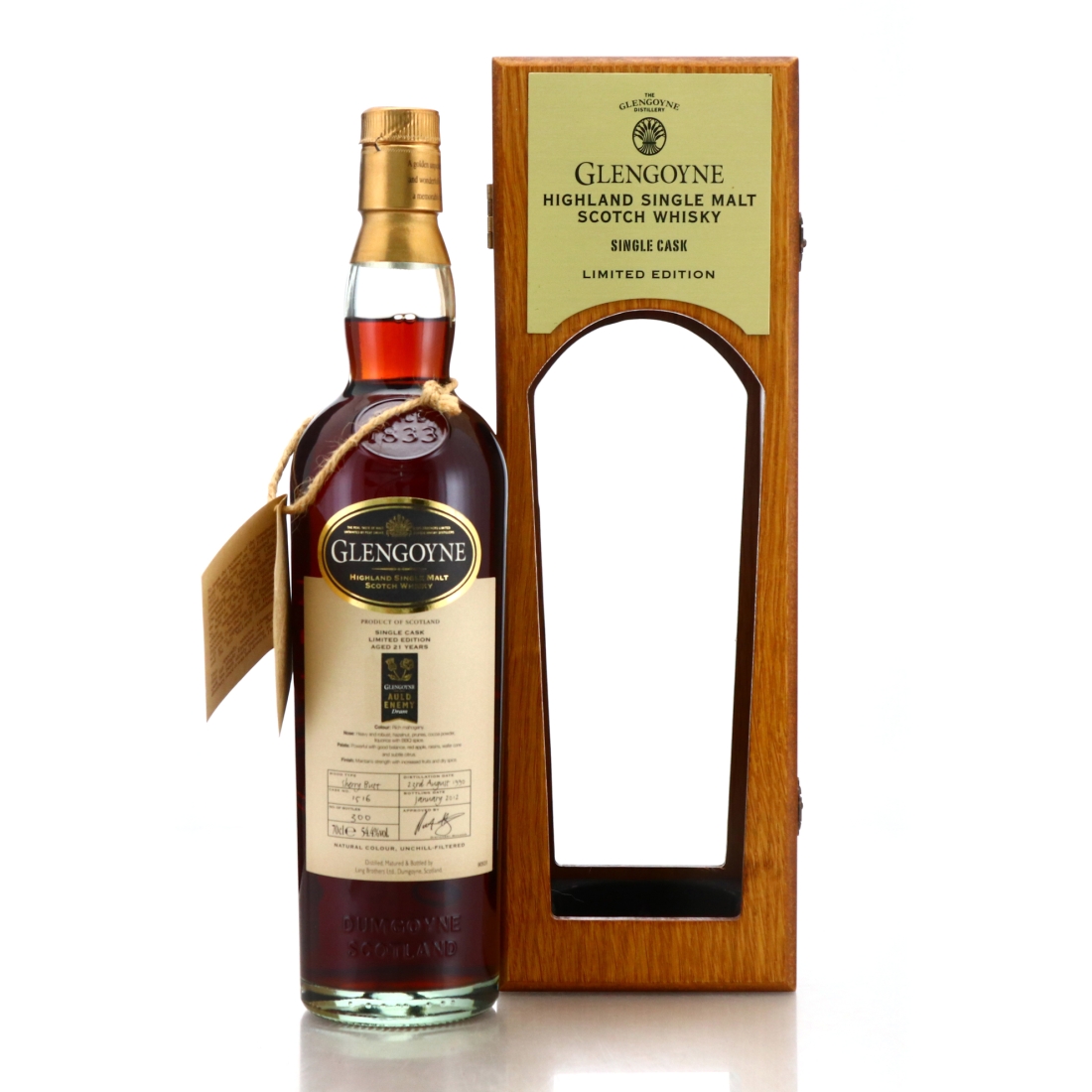 Glengoyne 1990 Single Sherry Cask 21 Year Old #1516 / Auld Enemy Dram 2012