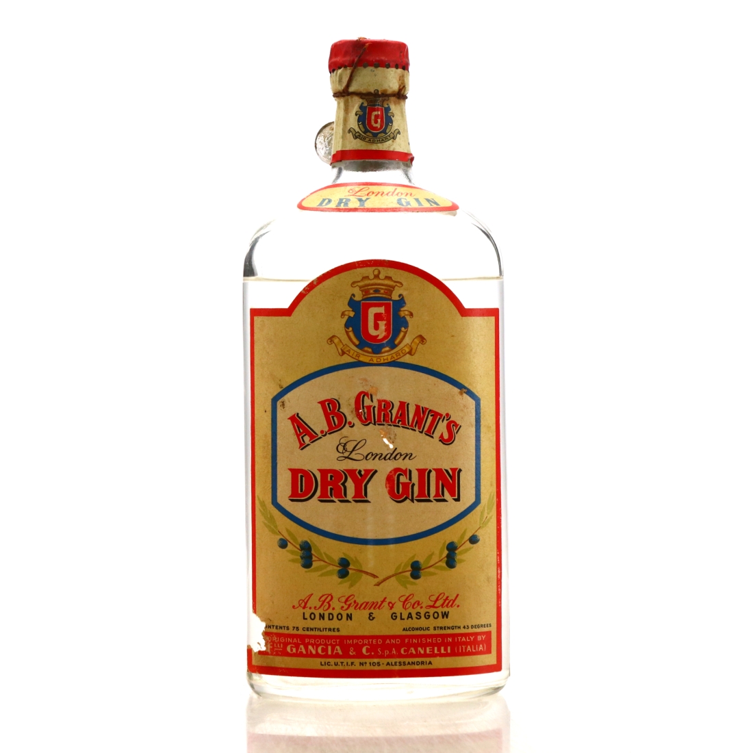 A.B. Grant's London Dry Gin 1950s