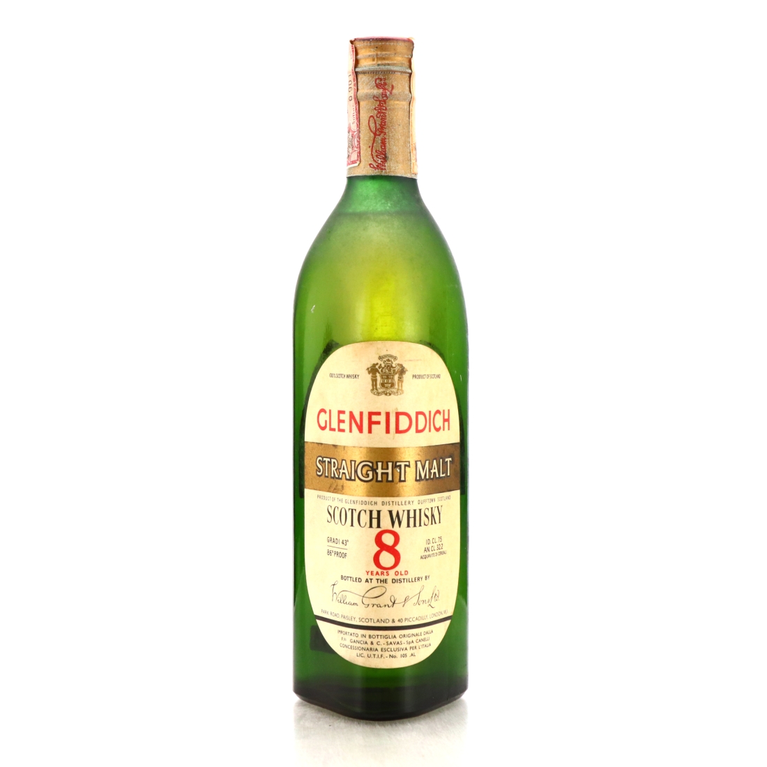 Glenfiddich Straight Malt 1960s / Gancia & Savas Import