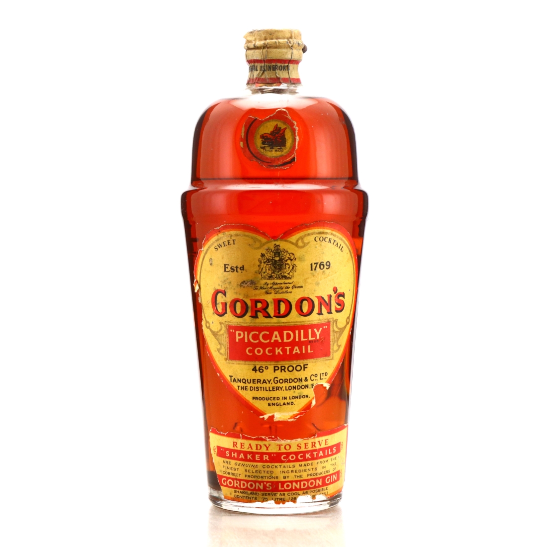Gordon's London Gin Piccadilly Cocktail 1950s