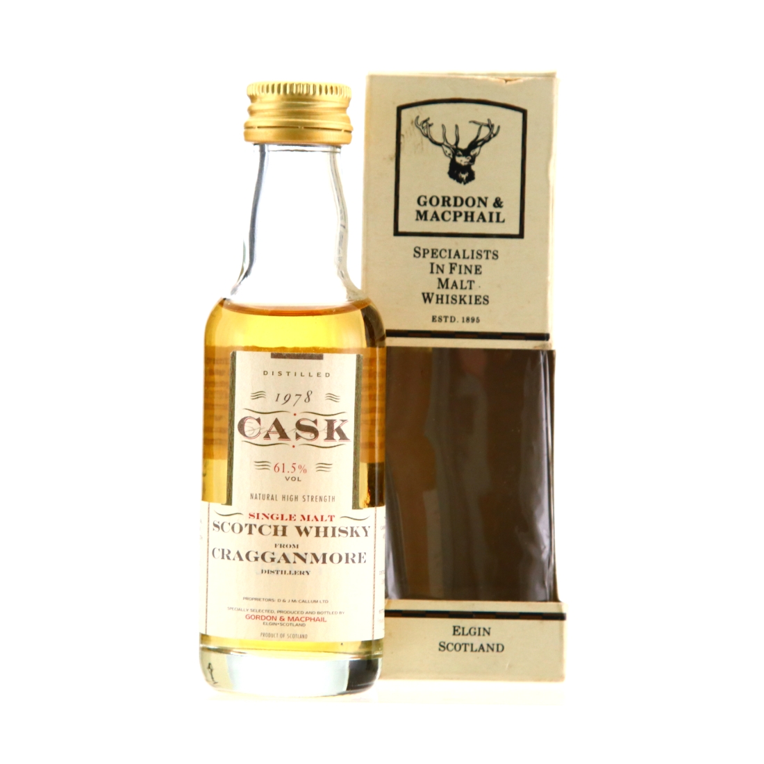 Cragganmore 1978 Gordon and MacPhail Cask Strength Miniature