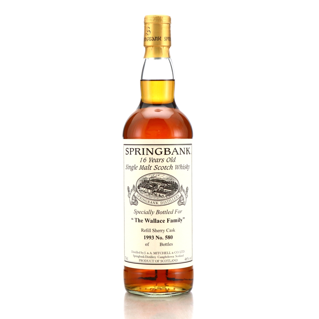 Springbank 1993 Private Sherry Cask 16 Year Old #580 / Wallace Family