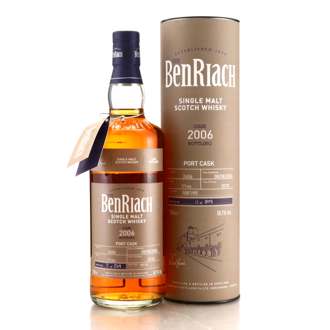 Benriach 2006 Single Port Cask 11 Year Old #2406