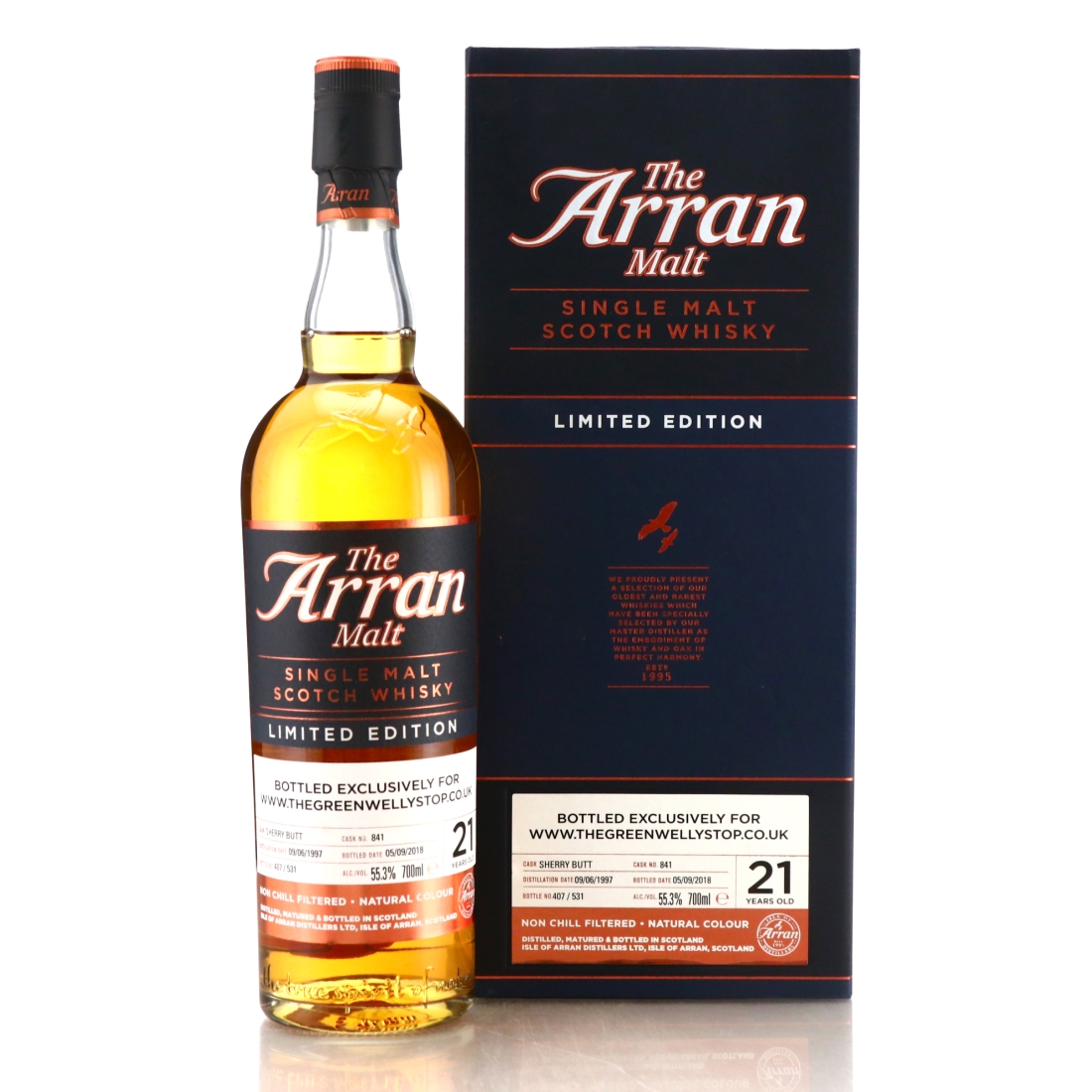 Arran 1997 Single Sherry Cask 21 Year Old #841 / The Green Welly Stop