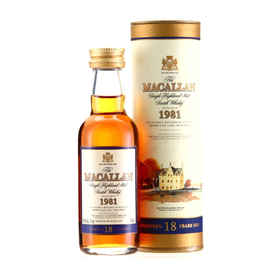 Macallan 1981 18 Year Old Miniature