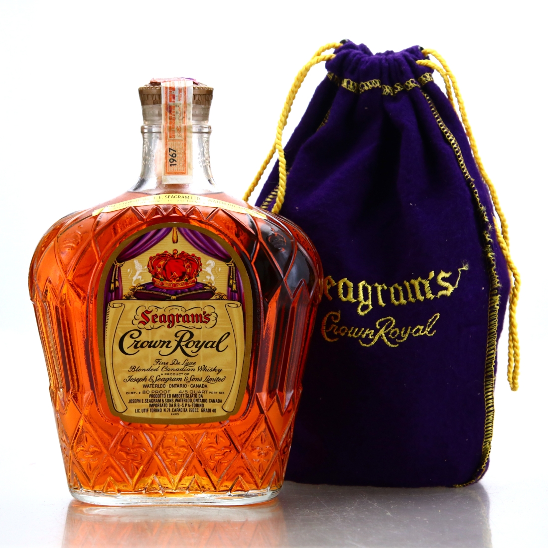 Seagram's Crown Royal 1967 Canadian Whisky
