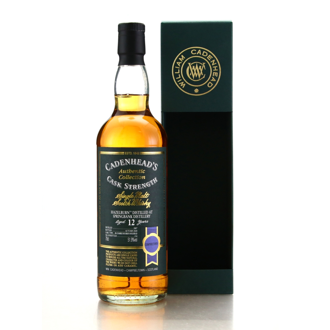 Hazelburn 2007 Cadenhead's 12 Year Old