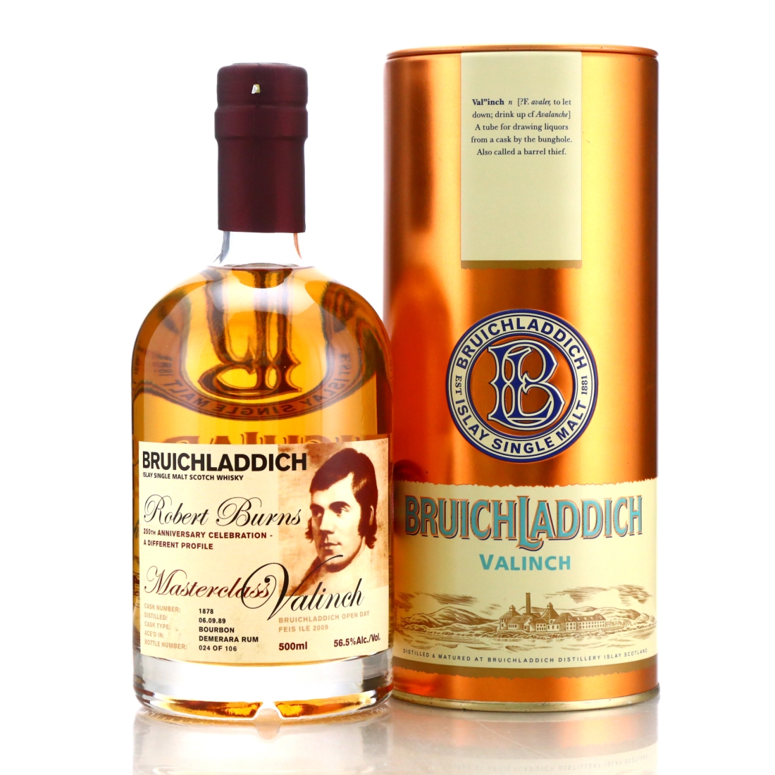 Bruichladdich 1989 Valinch 'Robert Burns 250th Anniversary' / Feis Ile 2009