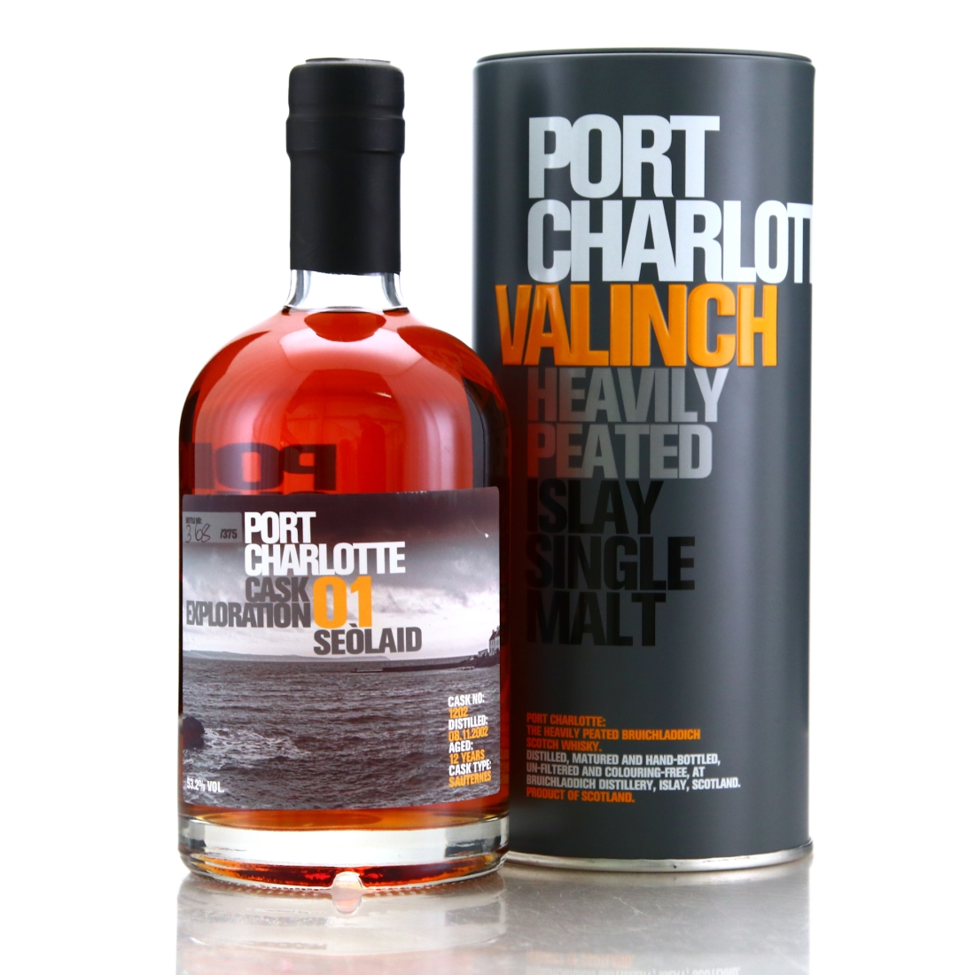 Port Charlotte 2002 Cask Exploration Valinch 12 Year Old No.01
