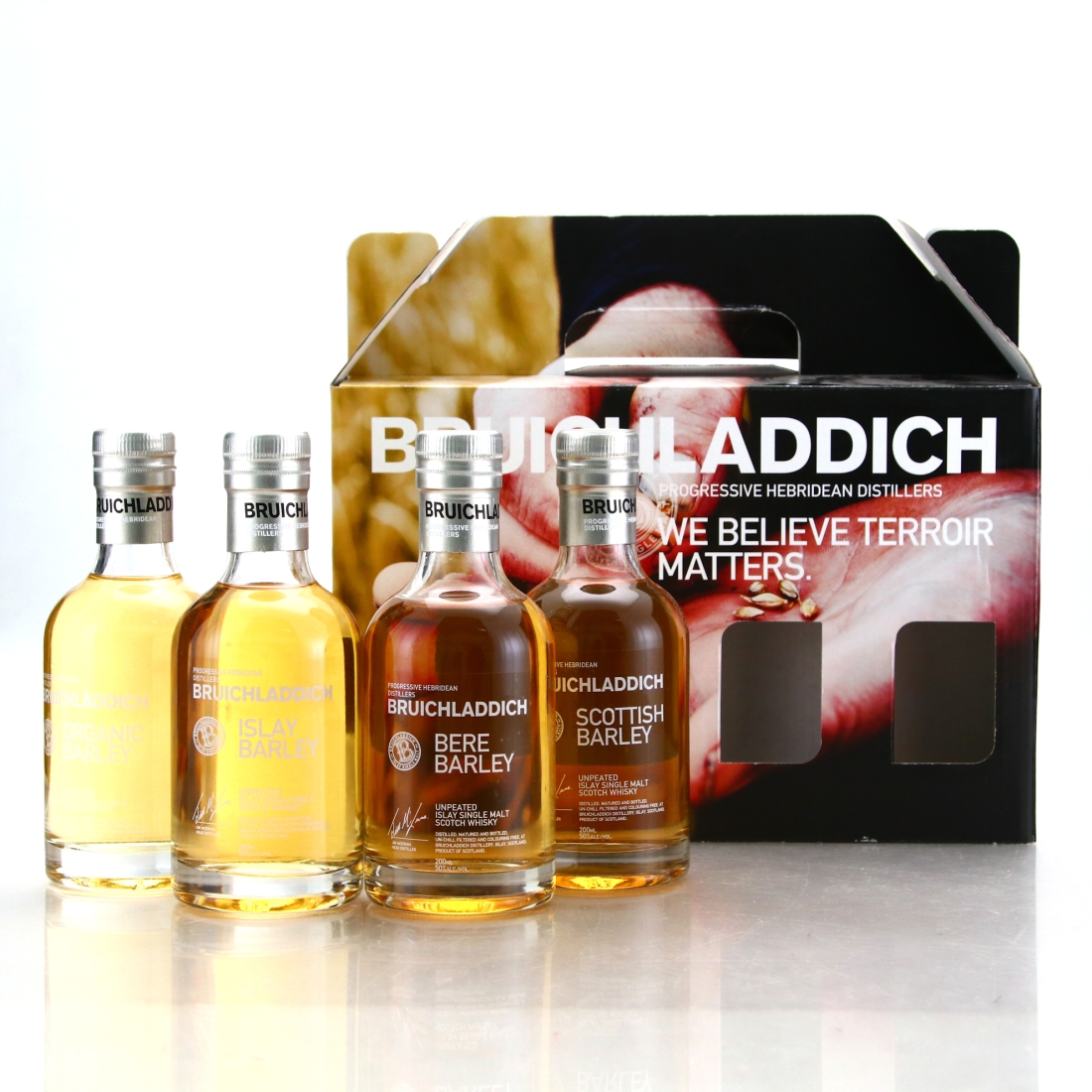 Bruichladdich We Believe Terroir Matters Gift Pack 4 x 20cl