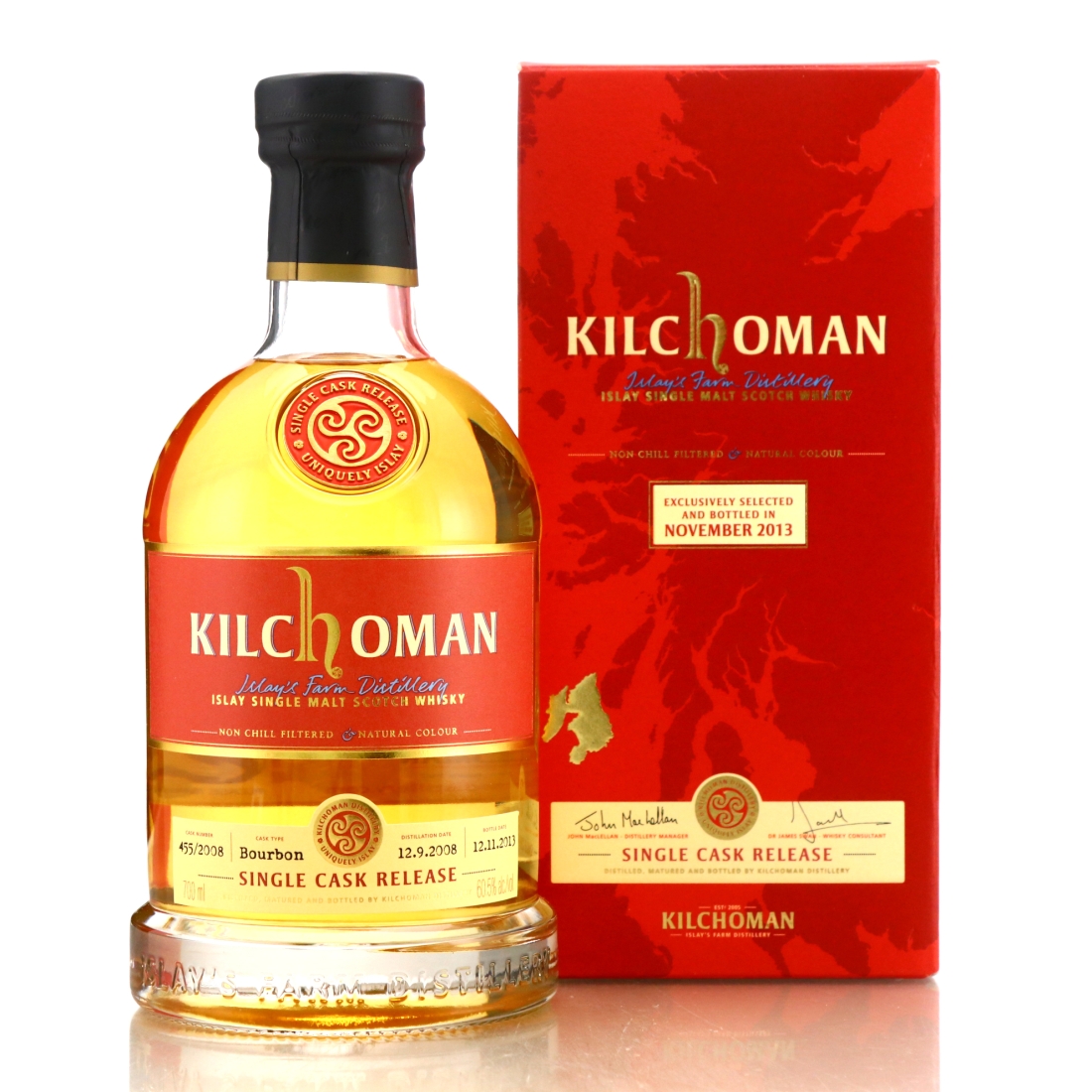 Kilchoman 2008 Single Bourbon Cask #455