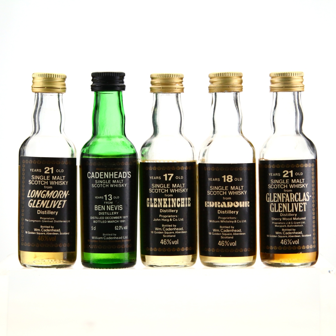 Cadenhead's Miniature x 5 / includes Glenfarclas