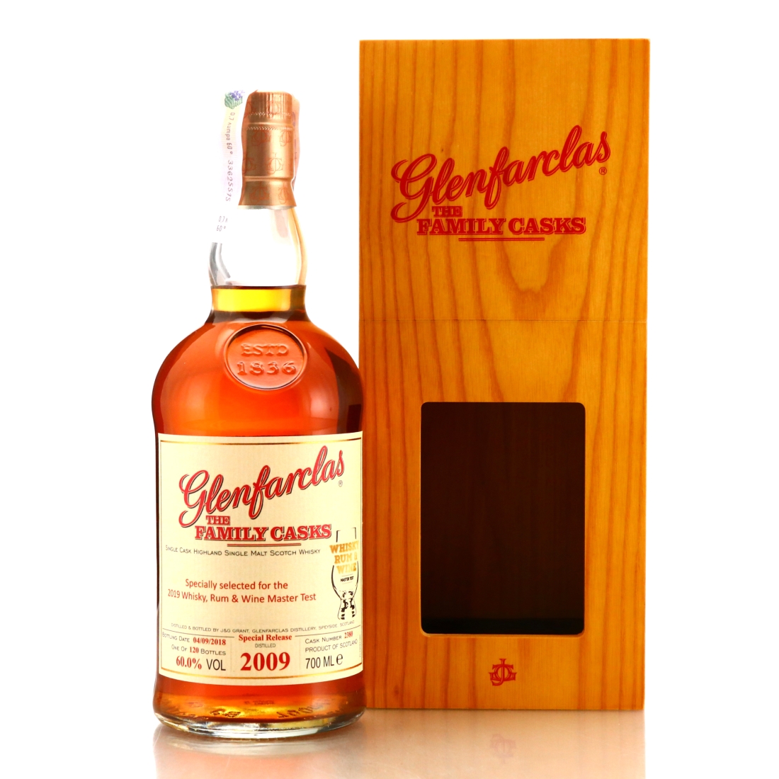 Glenfarclas 2009 Family Cask #2380 / Whisky Rum & Wine Master Test