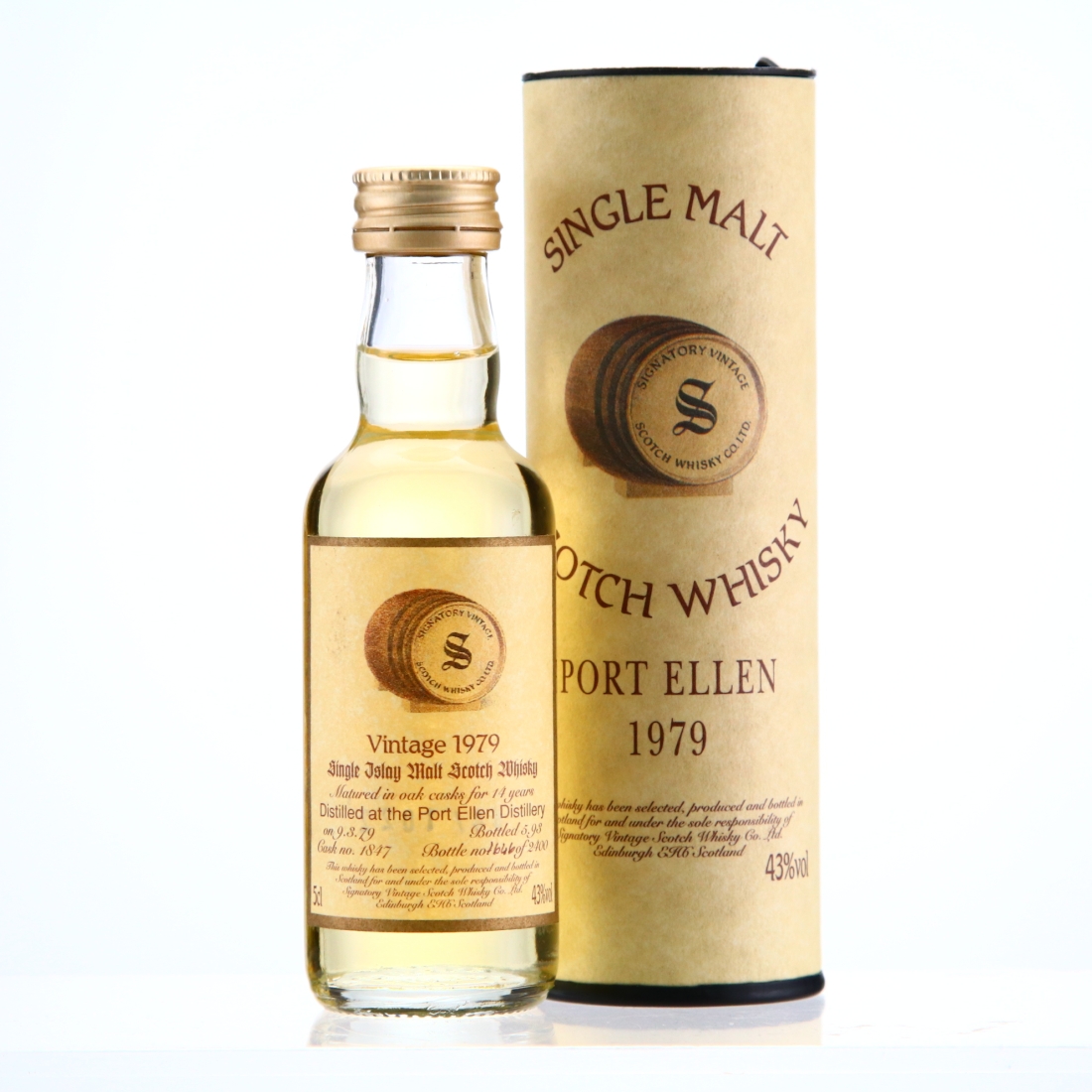 Port Ellen 1979 Signatory Vintage 14 Year Old Miniature 5cl
