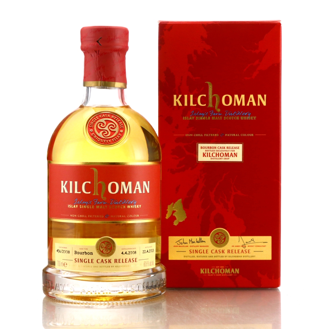 Kilchoman 2008 Single Bourbon Cask #456 / Distillery Exclusive