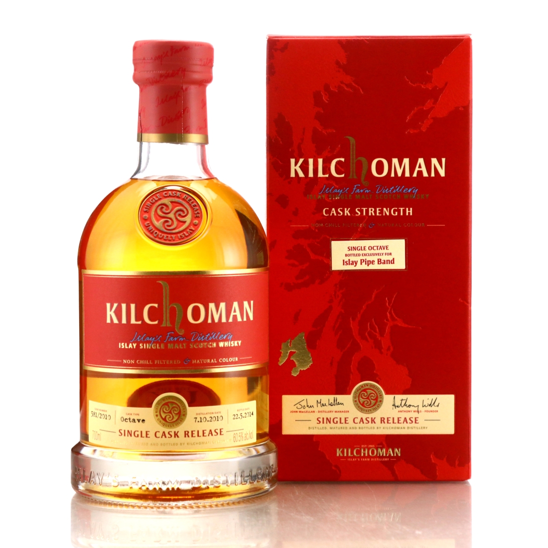 Kilchoman 2010 Single Octave Cask #581 / Islay Pipe Band