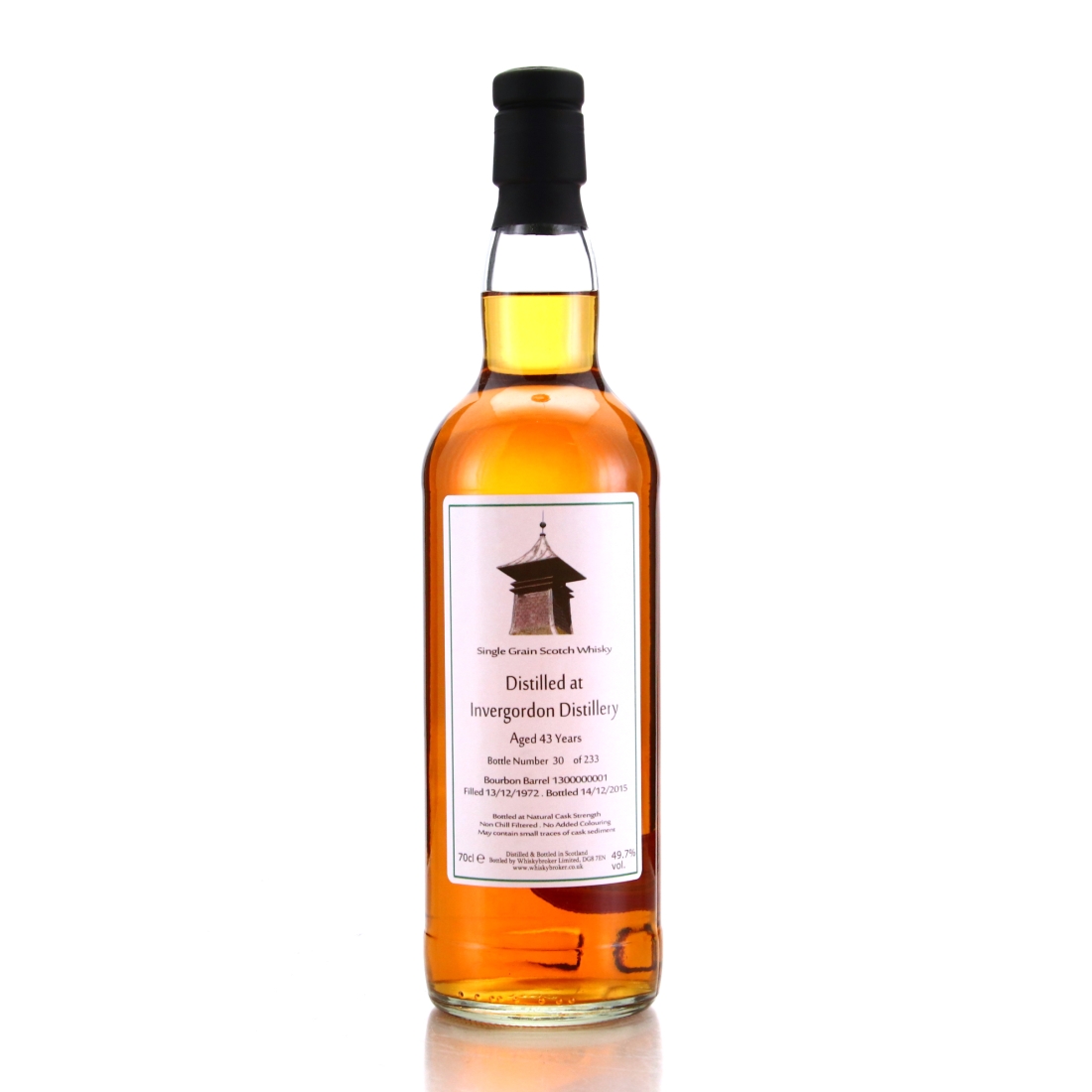 Invergordon 1972 Whisky Broker 43 Year Old