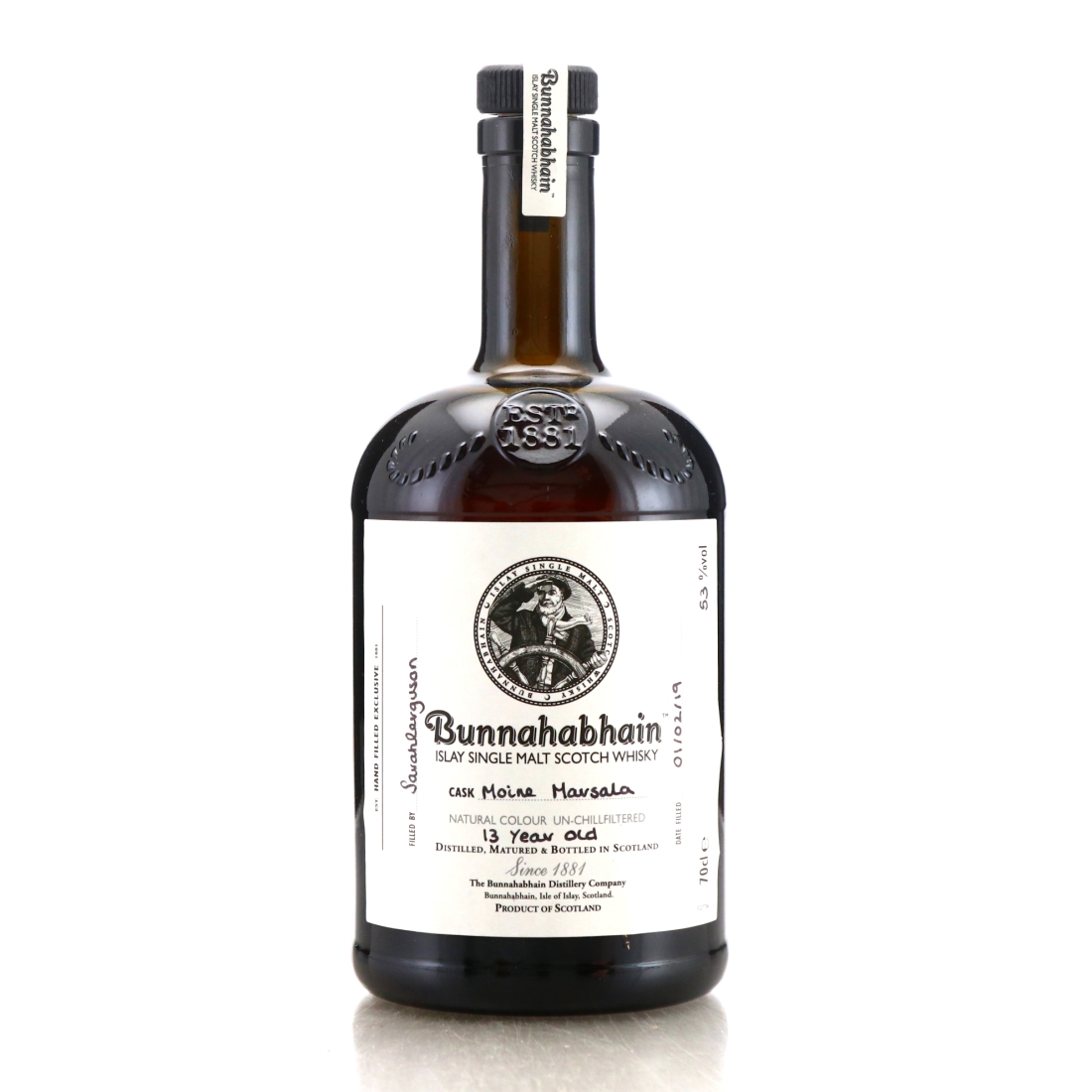 Bunnahabhain Moine 13 Year Old Hand Filled / Marsala Finish