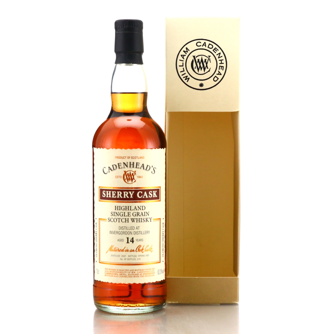 Invergordon 2007 Cadenhead's 14 Year Old Sherry Cask